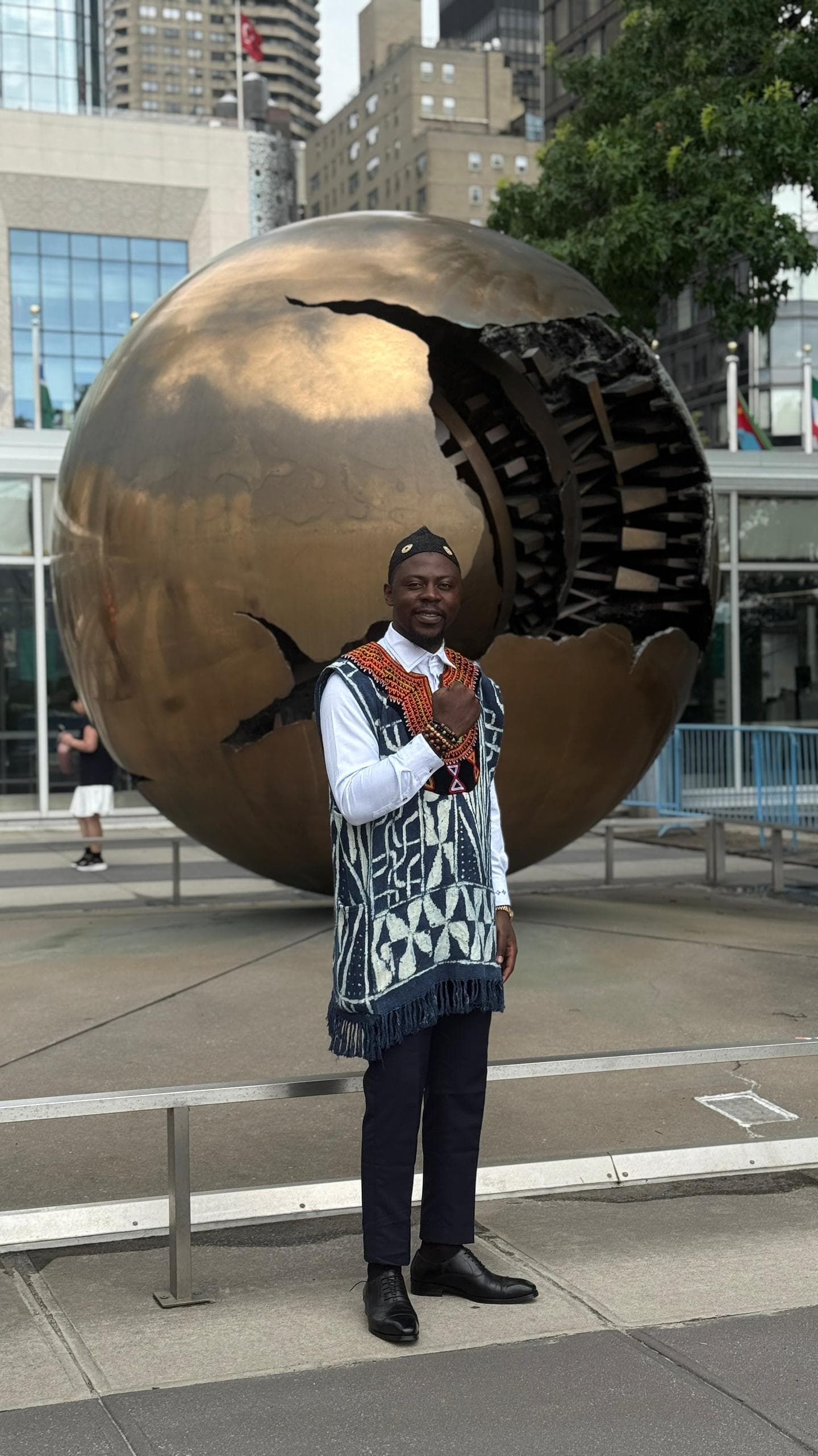 Dr. Platine Nyuyki at a leadership program in the United States